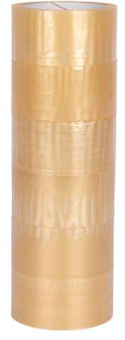 verpacking 6 x Klebeband Transparent leise abrollend, 50 mm x 66 lfm Packband Paketklebeband
