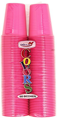 Colors - Bichieri, In Plastica, 100 Bicchieri