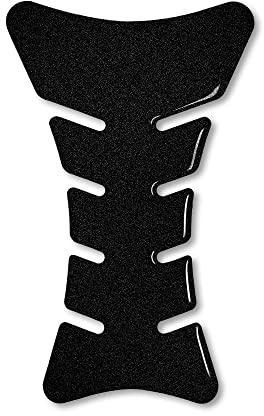 Protection de réservoir 3D pour moto, sport, noir pailleté, 18 cm