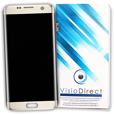 Visiodirect Ecran Complet pour Samsung Galaxy S7 Edge G935F Or vitre Tactile + LCD + châssis