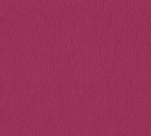 A.S. Création Vliestapete Happy Spring Tapete Uni 10,05 m x 0,53 m rot Made in Germany 347686 34768-6