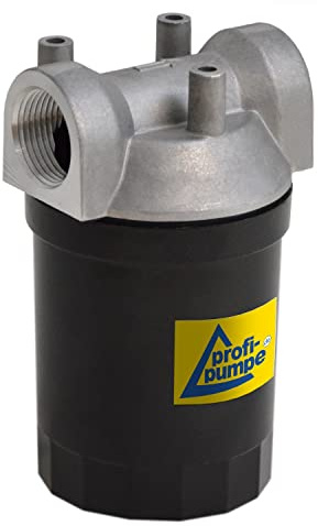 KRAFTSTOFF FILTER DIESELFILTER für DIESELPUMPEN Biodiesel KRAFTSTOFFPUMPEN HEIZÖLPUMPEN UMFÜLLPUMPEN zum SUPER-PREIS (Diesel-Filter mit Alu-Gehäuse und wiederverwendbarem Siebeinsatz)