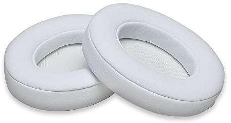 Ersatz Ohrpolster für Beats Studio 2 Wired/Studio 2 Wireless/Studio 3 Wired/Studio 3 Wireless Kopfhörer von MMOBIEL - Protein PU Kopfhörer Ohrpolster – Kopfhörer Ersatzpolster - Weiß