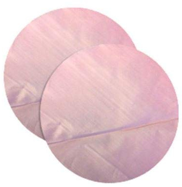 Pink Tinted 5 Inch Polythene Plastic Burger Discs - 1000 Pack Non-Stick