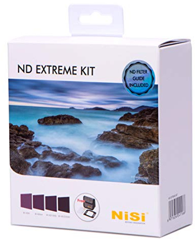 NiSi 100mm ND Filter Kit - ND Extreme Kit | Inkl. 100x100mm ND8 (0,9), ND64 (1,8), ND1000 (3.0), ND32000(4.5), Filtertasche, Reinigungstuch, ND-Filterschaumdichtung
