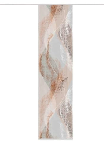 HOME WOHNIDEEN Schiebegardine Torre, Blickdicht, abstraktem Motiv, 245x60cm, Kupfer