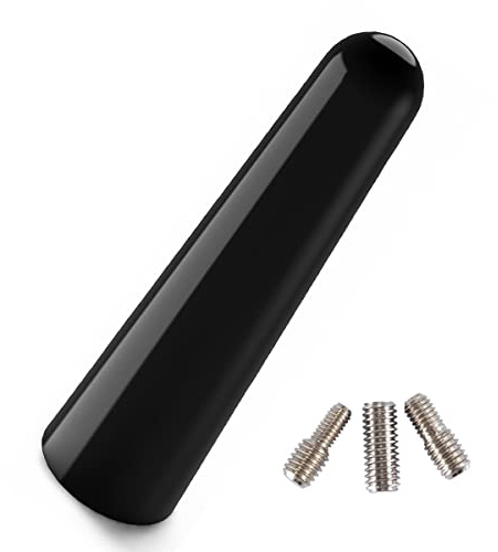 Navitec24 Antennenstab Kurzstab Tuning Autoantenne Universal Radio FM AM DAB DAB+ Dachantenne Auto kurz schwarz (5 cm)