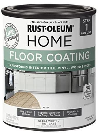 Rust-Oleum Home Floor Coating Ultra White Tint Base Base Coat Quart