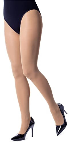 NOQ Einfarbige Strumpfhosen für Damen 40 Denier lässige Farbstrumpfhose sinnliche Strümpfe mit Fuß halbtransparent Mireille, Escala M