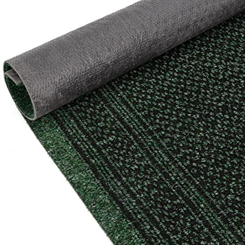 ANRO Schmutzfangmatte Flur Läufer Schmutzfangläufer Fußmatte Teppichläufer Flurteppich Türmatte Meterware Grün 300x80cm