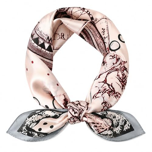 MAIRY Damen Schal Seidentuch Bandana Halstuch Kopftuch Schals DF-M72