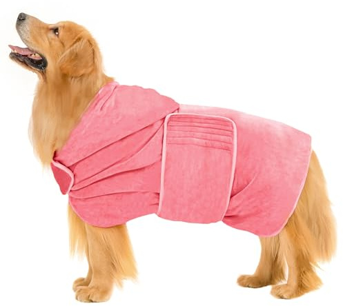 Avont Dog Bathrobe – Super Absorbent Quick-Dry Microfiber Hooded Robe
