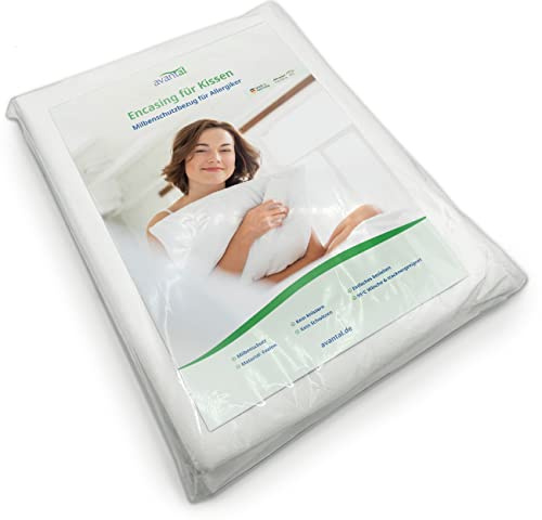 Milbenschutz Kissenbezug 50 x 70 cm | Encasing | Anti-Milben Bettwäsche | Milbendicht | Premium Milbenschutz für Kopfkissen