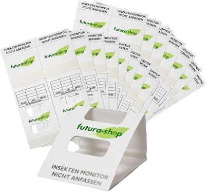 Futura-Shop Schabenfalle | 30 Stück Klebefallen mit starkem Lockstoff | effektives Mittel gegen Schaben, Kakerlaken & andere Insekten | giftfreie Insektenfalle zur Bedarfsermittlung & Monitoring