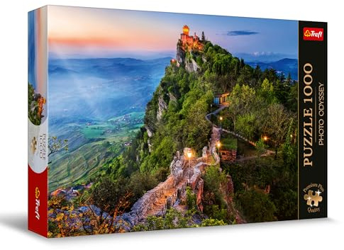 Trefl - Puzzle 1000 Teile, Cesta-Turm, San Marino,Premium Plus