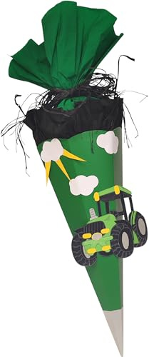 Schultüte Bastelset Traktor grün