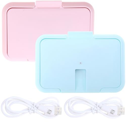 Beatifufu 2stücke Tragbarer Tuchwärmer Mit Usb- Wischtuchspender Für Zuhause Und Auto Hält Tücher Immer Warm Und Für