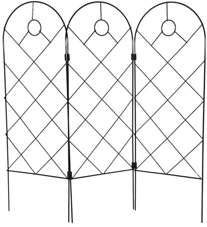 Rankgitter für Kletterpflanzen | Pflanzenkletterrankgitter | Garten Blume Pflanze Anzucht Unterstützung Metall Eisen Rankgitter Wand zum Klettern Gemüse Blume Terrasse Rosen Gurken Clematis