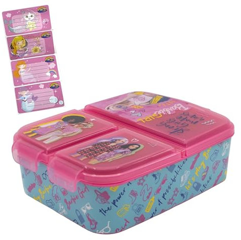 ICE TOYS porta merenda scuola con personaggi a 3 compartimenti (B girl)