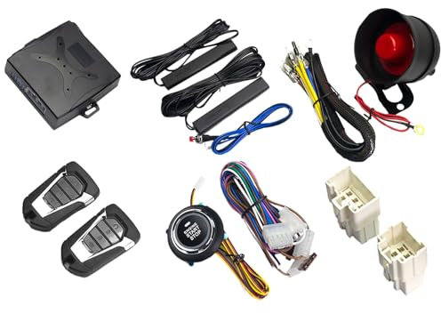 Car Security Alarm System,Security Antitheft Alarm Systems with Keyless Entry - Passive & Anti-Theft Alarm Immobiliser, Security Antitheft Systems Enhanced Vehicle Protection