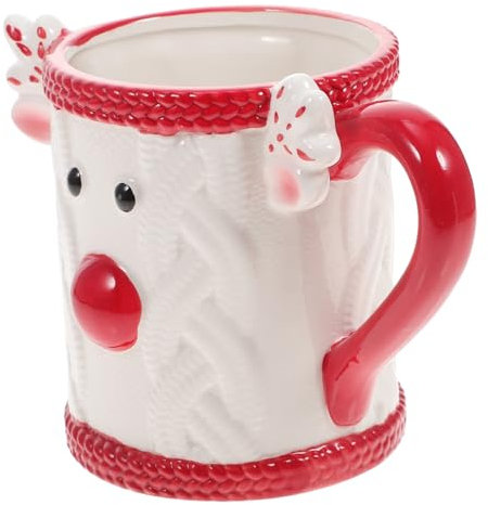TOPBATHY 2st Weihnachtsbecher Aus Keramik Weihnachtskaffeetassen Latte Teetasse Aus Porzellan Lustige Kaffeetasse Wasserbecher Lustige Weihnachtsbecher Weihnachts-design-tasse Bierkrug