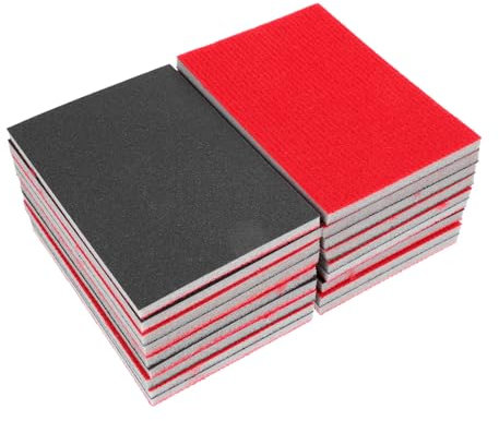 Angoily 18pezzi Spugna Blocco Abrasivo Finitura Fine Per Metallo Plastica Auto Riparazione Cartongesso Levigatura