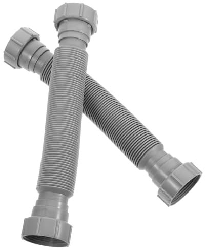 ANDRESLAD 2pcs Expandable Drainage Connecting Pipe for Kitchen Sink Rv Sewer Hose Extension