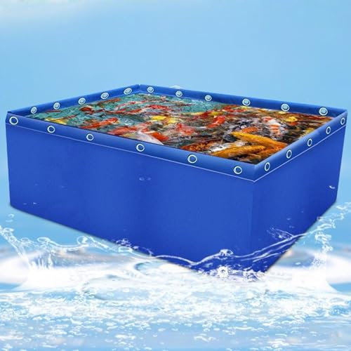 Aquarium-Pool-Teich, wasserdichte Plastiktüte, Pool-PVC-Teiche mit Ablassventil, zusammenklappbarer Fischteich, Segeltuch, Kulturteich, Aquarium, Garten, gezüchtet für die Notwasserversorgun