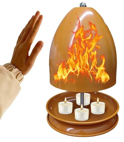 Poêle À Bougie Chauffe Plat, Four À Bougies Radiateur en Métal Poêle Four À Bougie Chauffe Plat Tea Wax Réchaud Chauffage À Bougies Chauffage À La Lumière du Thé À Paroi Four À Bougie Chauffe Plat