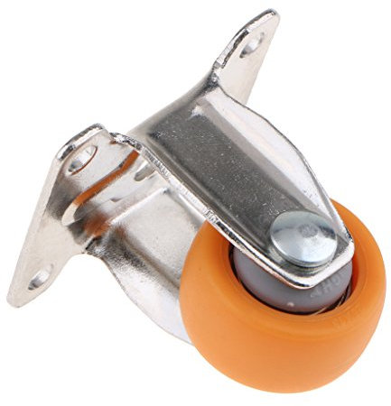 Heavy Duty Top Plate Fixed Castor Nylon Wheels Trolley Furniture Caster 1 Inch