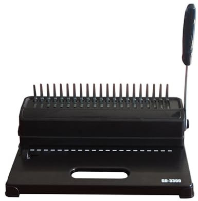 Bindemaschine, GD-3300 Clip Bindemaschine Stanzmaschine 21-Loch Kamm Typ Vertragstext Schürze Manuelle Bindemaschine
