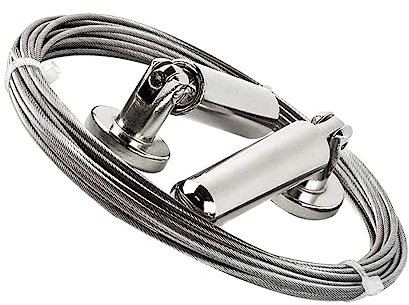 Edelstahl Gardinendraht 1 Satz, 2m, Silber, Verstellbar