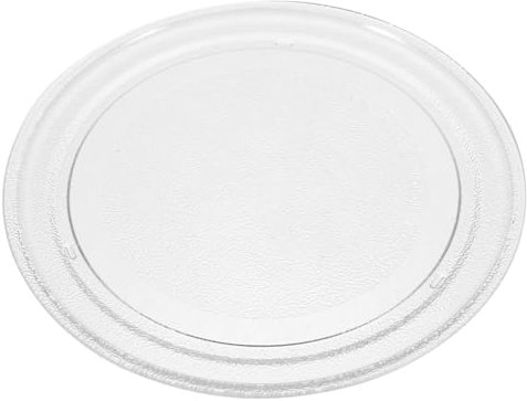 UKCOCO Mikrowellen Drehteller Glas 25,5cm Ersatz Mikrowellen Glasplatte Robust Hitzebeständig Universell Passend Mikrowellenzubehör