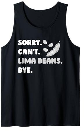 Lima Bean Funny Planting Vegetable Seeds Tank Top
