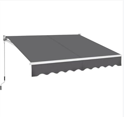 Tenda da sole a barra quadra 250x200 cm avvolgibile antracite
