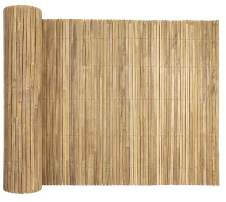 Acomoda Textil – Valla Natural Cañizo de Bambú Partido para Ocultación y Decoración de Ambientes. Rollo Protector Visual y Privacidad para Balcón, Jardín y Patio (1x3 Metros)