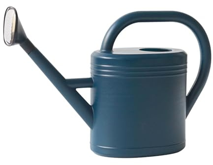 NOENNULL Regadera de 8 Litros, Regadera de Plástico Liviana con Pico Largo, Aspersor, Doméstica, Gran Capacidad, Plantas de Jardín, para Jardín, Plantas, Flores (Azul)