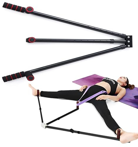 MAXSTRENGTH Leg Stretcher - Leg Extension Machine Gymnastic Bar Split Machine With Padded Grips