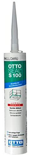 Ottoseal S100 - Silicone sanitario, 300 ml, grigio flanella, con IVA