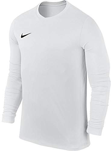 Nike Men's Park VI Long Sleeve Shirt - White/Black, Small