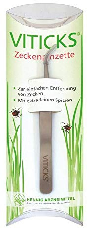 VITICKS Zeckenpinzette: Schnell und einfach Zecken entfernen - mit extra feinen Spitzen
