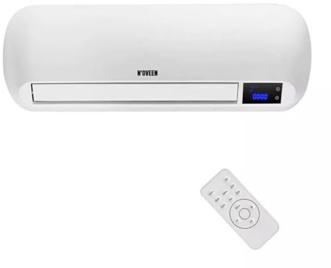 Noveen HC2100 - Rideau d'air Chaud avec télécommande - Affichage LCD - 2 Niveaux de puisssance
