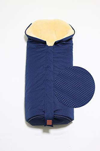 Kaiser 6721213 X-Large, Lammfell Kinderwagen Fußsack, navy