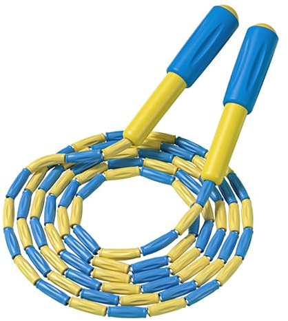 Soft Beaded Skipping Rope, Adjustable Tangle-Free Segmented Fitness Jump Rope for Men, Women, Children and Students