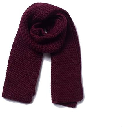 Stfery Strickschal Damen Winter, Damen Schaltuch Scarf Acryl Burgund Grob Halstuch 180x30CM Weich Warm