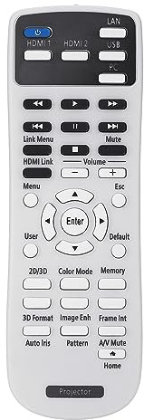 Aimdio 165025100 218183000 Beamer Fernbedienung für EPSON EH-TW5350 EH-TW5300 EH-TW5600 EH-TW5650 EH-TW5400 EH-TW5210 H850B H850C H851A H851B H851C H852A/B/C H707A/B/C H708B H709A/B/C