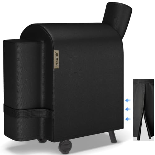 Grillabdeckung für Traeger Pro 22/575 Serie BAC503, [900D Heavy Duty] Holzpellet Smoker Abdeckung für Traeger Pro 575, Lil'Tex Elite, Eastwood, Schwarz