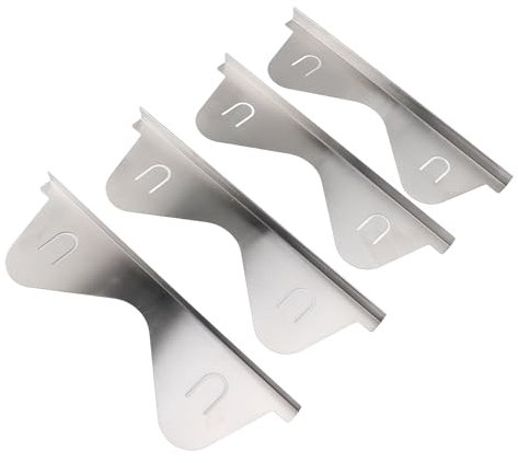 Lot de 2 paires de joints d'étanchéité en acier inoxydable pour cuisinière - Extensible de 35 à 70 cm - Facile à nettoyer - Avec protection anti-espace pour cuisinière résistante à la chaleur - Passe