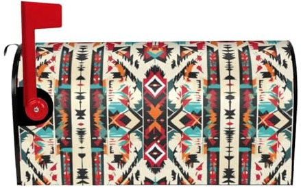 Native American Pattern Print Unique Mailbox Covers,Spring Mailbox Decoration,For Spring,Summer,Easter