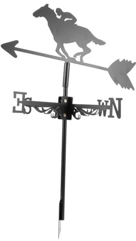 Happyyami Girouette Rétro Indicateur De Direction Vent pour Jardin Outil De Mesure Vent Décoration Extérieure Et